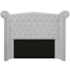 Cabeceira Estofada Veneza 195 cm King Size Suede Branco - Amarena Moveis