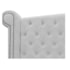 Cabeceira Estofada Veneza 195 cm King Size Suede Branco - Amarena Moveis