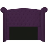 Cabeceira Estofada Veneza 195 cm King Size Suede Roxo - Amarena Moveis