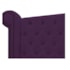 Cabeceira Estofada Veneza 195 cm King Size Suede Roxo - Amarena Moveis
