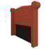 Cabeceira Estofada Veneza 195 cm King Size Suede Terracota - Amarena Moveis