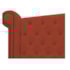 Cabeceira Estofada Veneza 195 cm King Size Suede Terracota - Amarena Moveis