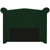 Cabeceira Estofada Veneza 195 cm King Size Suede Verde - Amarena Moveis