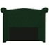 Cabeceira Estofada Veneza 195 cm King Size Suede Verde - Amarena Moveis