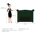 Cabeceira Estofada Veneza 195 cm King Size Suede Verde - Amarena Moveis