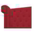 Cabeceira Estofada Veneza 195 cm King Size Suede Vermelho - Amarena Moveis