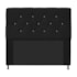 Cabeceira França Estofada Strass 140cm Cama Box Casal Corano Preto - Amarena Móveis