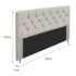 Cabeceira França Estofada Strass 160cm Cama Box Queen Corano Bege - Amarena Móveis
