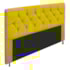 Cabeceira França Estofada Strass 160cm Cama Box Queen Suede Amarelo - Amarena Móveis