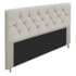 Cabeceira França Estofada Strass 160cm Cama Box Queen Suede Bege - Amarena Móveis