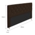 Cabeceira França Estofada Strass 160cm Cama Box Queen Suede Marrom - Amarena Móveis