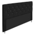Cabeceira França Estofada Strass 160cm Cama Box Queen Suede Preto - Amarena Móveis