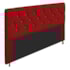 Cabeceira França Estofada Strass 160cm Cama Box Queen Suede Vermelho - Amarena Móveis