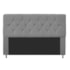 Cabeceira França Estofada Strass 195cm Cama Box King Corano Cinza - Amarena Móveis