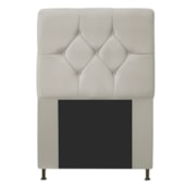 Cabeceira França Estofada Strass 90cm Cama Box Solteiro Corano Bege - Amarena Móveis