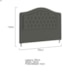 Cabeceira King Ághata P04 195 cm Suede Cinza Escuro TCA 958 - Amarena Móveis