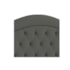 Cabeceira King Ághata P04 195 cm Suede Cinza Escuro TCA 958 - Amarena Móveis