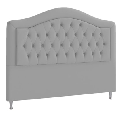 Cabeceira King Ághata P04 195 cm Suede Cinza TCA 940 - Amarena Móveis