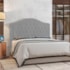 Cabeceira King Ághata P04 195 cm Suede Cinza TCA 940 - Amarena Móveis
