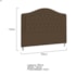 Cabeceira King Ághata P04 195 cm Suede Marrom TCA 942 - Amarena Móveis
