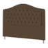 Cabeceira King Ághata P04 195 cm Suede Marrom TCA 942 - Amarena Móveis