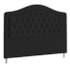Cabeceira King Ághata P04 195 cm Suede Preto TCA 944 - Amarena Móveis