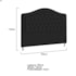 Cabeceira King Ághata P04 195 cm Suede Preto TCA 944 - Amarena Móveis