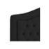 Cabeceira King Ághata P04 195 cm Suede Preto TCA 944 - Amarena Móveis