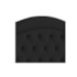 Cabeceira King Ághata P04 195 cm Suede Preto TCA 944 - Amarena Móveis