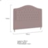Cabeceira King Ághata P04 195 cm Suede Rosê TCA 949 - Amarena Móveis