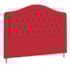 Cabeceira King Ághata P04 195 cm Suede  Vermelho TCA 53 - Amarena Móveis