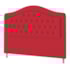 Cabeceira King Ághata P04 195 cm Suede  Vermelho TCA 53 - Amarena Móveis