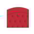 Cabeceira King Ághata P04 195 cm Suede  Vermelho TCA 53 - Amarena Móveis