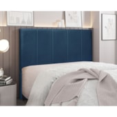 Cabeceira King Australia SPZ 195cm Veludo Marinho