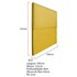 Cabeceira King Bali P02 195 cm para cama Box Suede Amarelo - Amarena Móveis