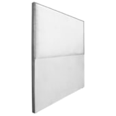 Cabeceira King Bali P02 195 cm para cama Box Suede Branco - Amarena Móveis