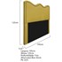 Cabeceira King Bari P02 195 cm para cama Box Suede Amarelo - Amarena Móveis