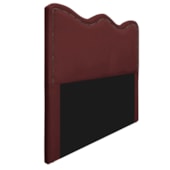 Cabeceira King Bari P02 195 cm para cama Box Suede Bordô - Amarena Móveis