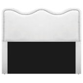 Cabeceira King Bari P02 195 cm para cama Box Suede Branco - Amarena Móveis