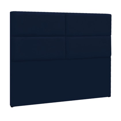 Cabeceira King Berlim P04 195 cm Suede Azul Marinho TCA 948 - Amarena Móveis