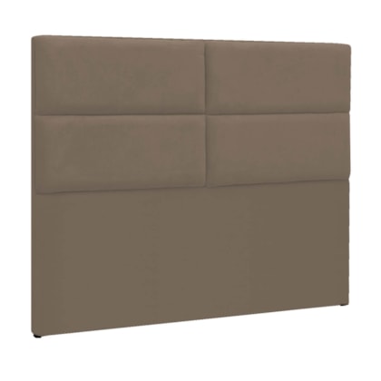 Cabeceira King Berlim P04 195 cm Suede Marrom Claro TCA 945 - Amarena Móveis