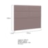 Cabeceira King Berlim P04 195 cm Suede Rosê TCA 949 - Amarena Móveis