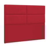 Cabeceira King Berlim P04 195 cm Suede  Vermelho TCA 53 - Amarena Móveis