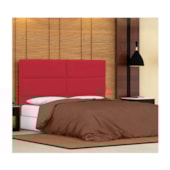 Cabeceira King Berlim P04 195 cm Suede  Vermelho TCA 53 - Amarena Móveis
