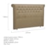 Cabeceira King Brescia P04 195 cm Suede Bege TCA 941 - Amarena Móveis