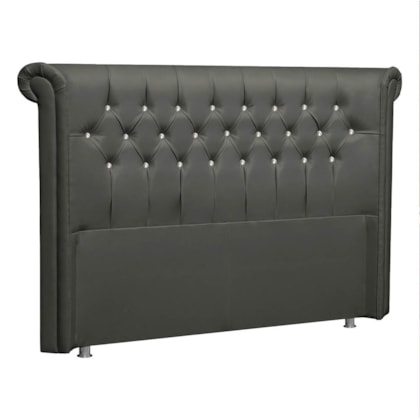 Cabeceira King Brescia P04 195 cm Suede Cinza Escuro TCA 958 - Amarena Móveis