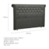 Cabeceira King Brescia P04 195 cm Suede Cinza Escuro TCA 958 - Amarena Móveis