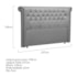Cabeceira King Brescia P04 195 cm Suede Cinza TCA 940 - Amarena Móveis