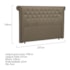 Cabeceira King Brescia P04 195 cm Suede Marrom Claro TCA 945 - Amarena Móveis