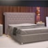 Cabeceira King Brescia P04 195 cm Suede Rosê TCA 949 - Amarena Móveis